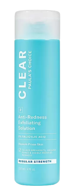 Image for a product CLEAR Extra Strength Anti-Redness Exfoliating Solution with 2% Salicylic Acid | Brand is: Paula's Choice